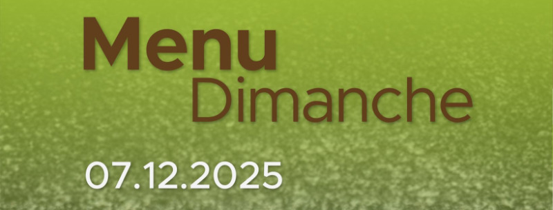 Menu du Dimanche