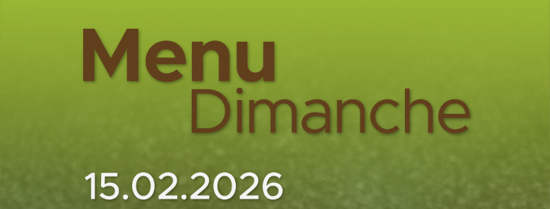 Menu du Dimanche