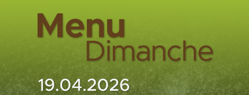 Menu du Dimanche