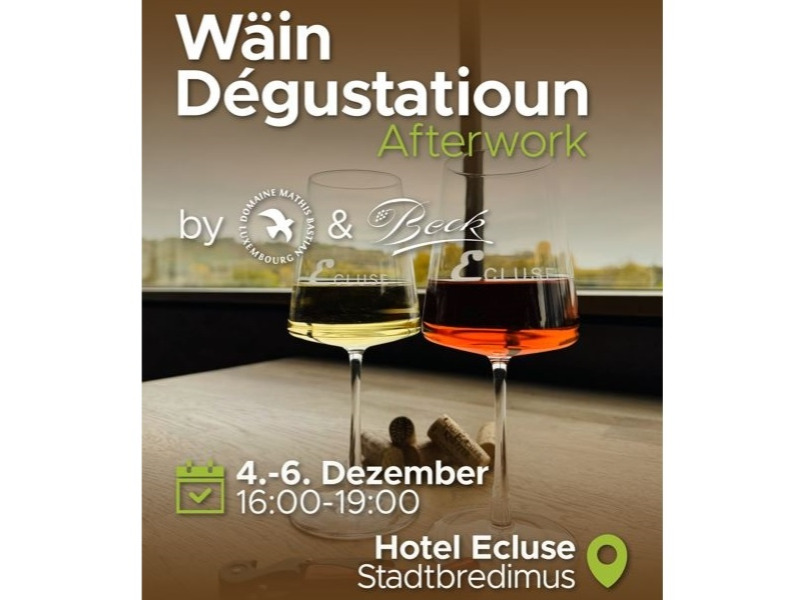 Winetasting at Hotel Ecluse